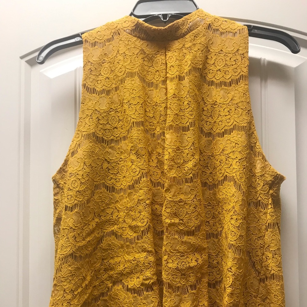 Yellow Lace Halter